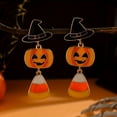 thumbnail image 4 of Top-kevin Exaggerated Halloween Jewelry, Halloween Candy Earrings, Dark Style Haunted Ghost Earrings and Long Earrings, Halloween Letter BOO Earrings, 4 of 6