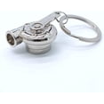 thumbnail image 4 of LAICAIW Turbo Keychain Metal Spinning Turbocharger Automotive Mini Car Part Keychain Key Ring, Silver Chrome Turbo, Small, 4 of 4