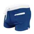 thumbnail image 4 of Men's Sexy Swimming Trunks - Elastic Waist, Zipper Pockets, Side Slits - Quick Dry Nylon/Spandex Beach Surf Shorts, 4 of 8