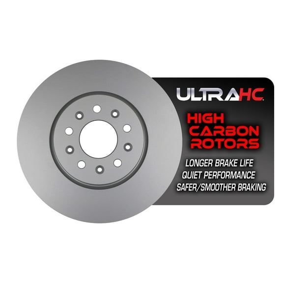 UltraHC Coated High Carbon Brake Rotor, Front UR001515, Chevrolet Equinox 2021-2018