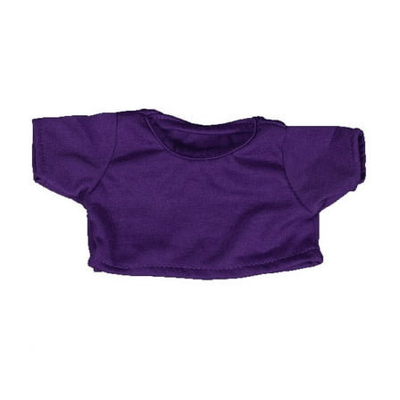 Plush Gear Purple T-Shirt for Stuffed Animals 6"-10" Plush Toys Soft Doll Clothes Outfit