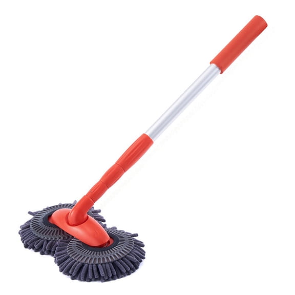 Suodoka Premium Chenille Microfiber Wash Mop, Dual‑Head, Anti‑Slip Handle, Lightweight Aluminum Pole – Gentle, Lint‑Free Car Cleaning