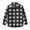 Black, variant on Kids Little Boys Girls Baby Long Sleeve Button Down Red Plaid Shirt Plaid Girl Boy