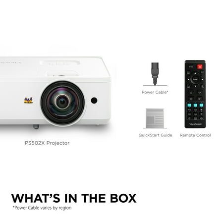 ViewSonic - PS502X 4,000 ANSI Lumens XGA Short Throw Business & Education Projector - White