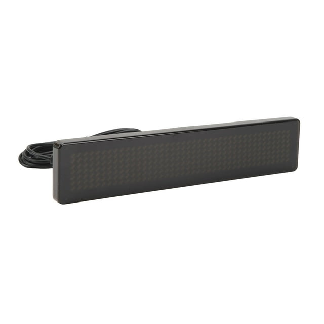 Panneau LED, 9.1x2x0.4in Panneau LED Programmable Télécommande Publicité Panneau LED Texte Personnalisé Défilement Affichage LED pour Magasin Voiture Bar Hôtel, Support Multilingue