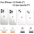 thumbnail image 2 of Southwit [3+1 Camera Lens Protector Compatible for iPhone 13 Pro(6.1") /13 pro max(6.7") 9H Tempered Glass Camera Cover Screen Protector/HD Anti-Scratch/with Cleaning Kit - Silver, 2 of 5
