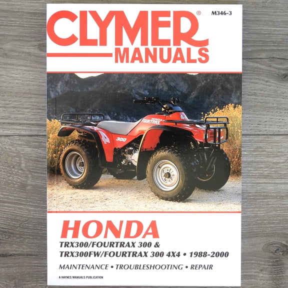 Service & Repair Manual for Honda TRX 300 TRX300 Four Trax Fourtrax ATV Quad 1988-2000