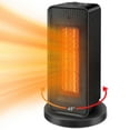 thumbnail image 6 of Phueutpros 1200W Ceramic Space Heater - 45° Oscillation, Tip-Over Auto Shutoff, Energy Saving for Office & Bedroom, 6 of 11