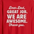thumbnail image 2 of Instant Message - Dear Dad Great Job  - Men's Long Sleeve T-Shirt, 2 of 5