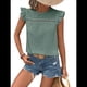 thumbnail image 2 of Top de Cuello Redondo y Mangas para Mujer, Verde , Talla XXL, 2 of 5