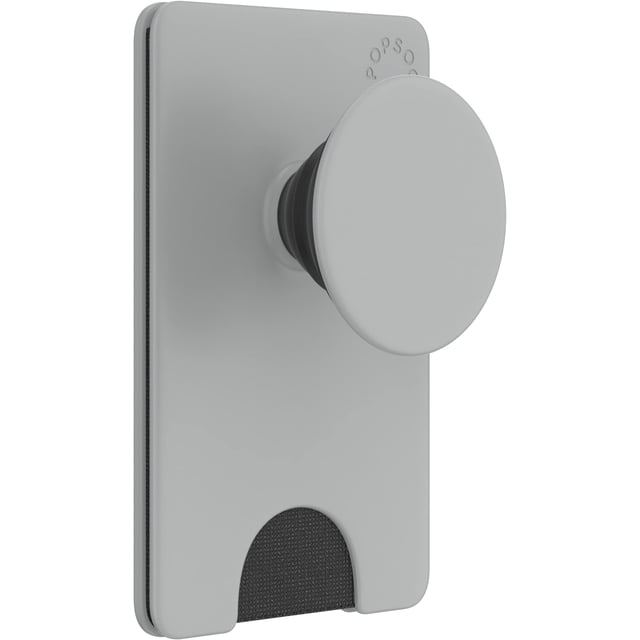 Cartera para teléfono PopSockets Tech Grey con empuñadura expandible