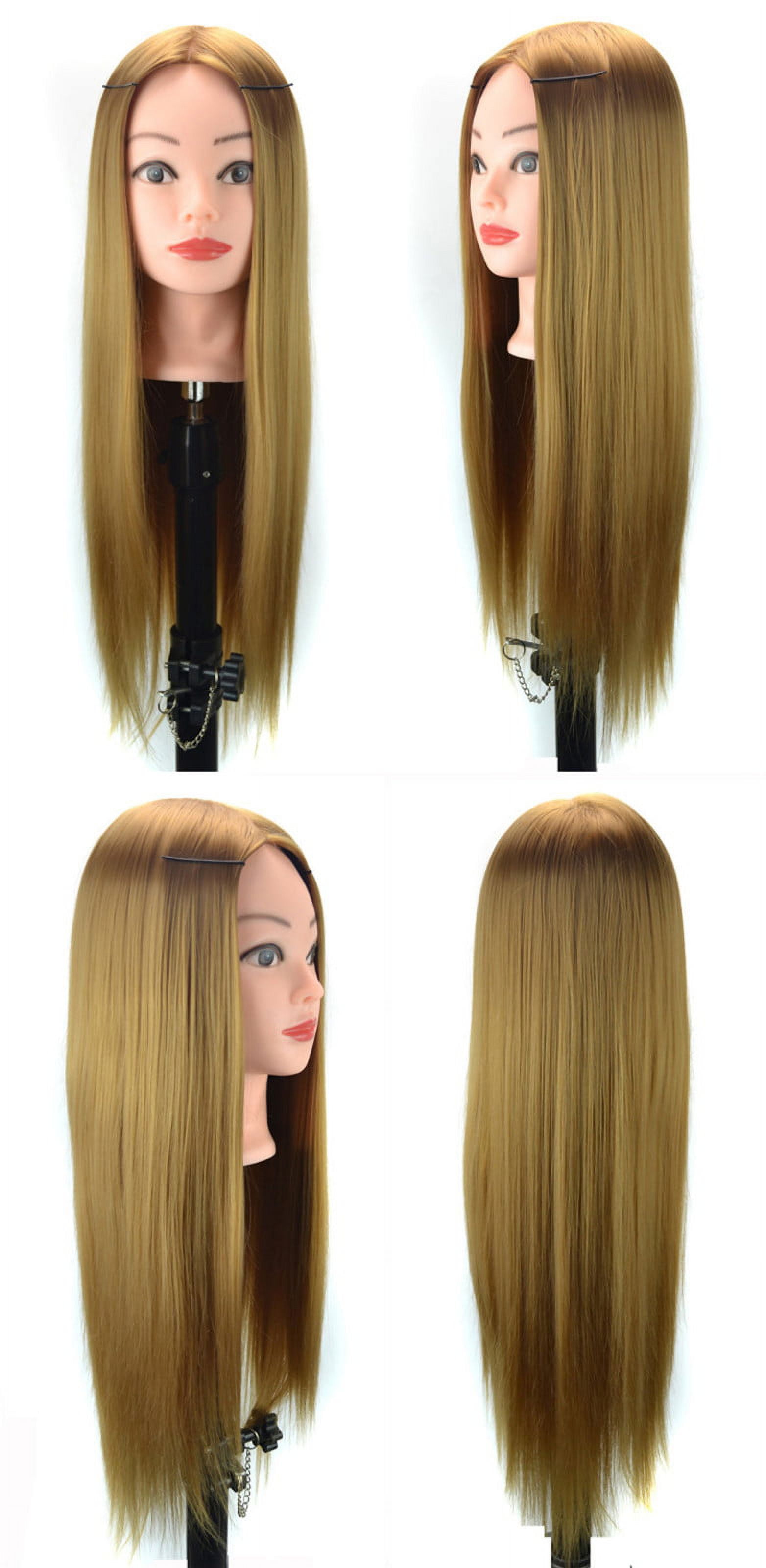 Hair Styling Mannequin Training Head, Professional Practice Wig for Hairdressing, Braiding, and Cosmetology Education, Realistic Model for Students and Salons Holiday Gift Ideas & Budget Picks