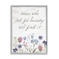 thumbnail image 5 of Stupell Industries Look For Beauty Inspiring Flower Blossom Calligraphy Graphic Art Gray Framed Art Print Wall Art, Design by Lettered and Lined, 5 of 5