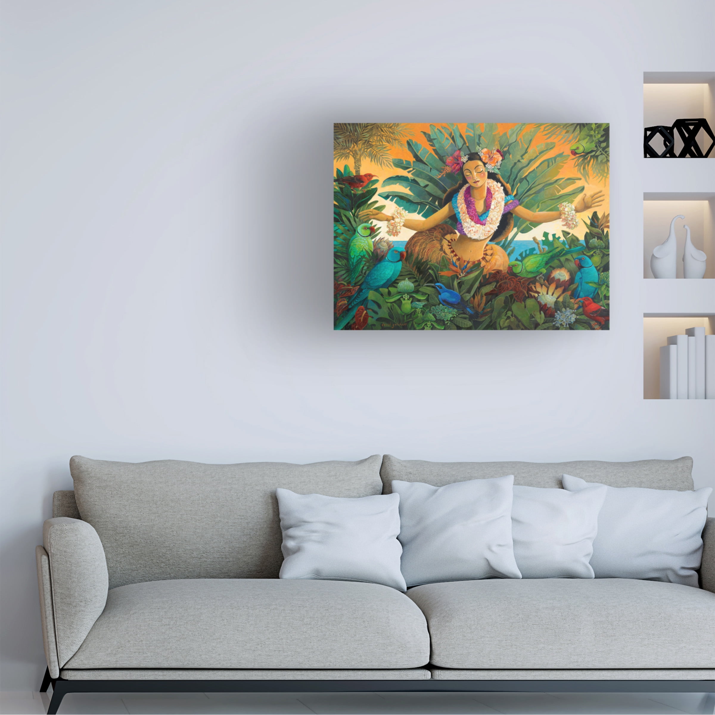 Canvas Wall Art - David Galchutt 'Aloha' Wall Art for Living Room, Bedroom, or Office DÃ©cor by Trademark Fine Art - 24 x 18 Inches