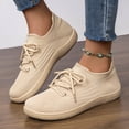 thumbnail image 2 of Hurxie Sneakers for Women Walking Shoes Non Slip Lightweight Casual Breathable Tennis Shoes Work Shopping Travel Khaki 41, 2 of 7