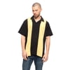 G-Style USA Men's Two Tone Retro Button Down Bowling Shirts