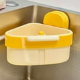 thumbnail image 4 of BiFandian Muti-purpose Sink Corner Caddy, Suction Mount Sink Corner Strainer Rack, Kitchen Sink Drain Strainer Basket, Plastic Sponge Holder Sink Corner Organizer, 4 of 5