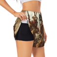 thumbnail image 2 of Haiem Western Rabbit Cowboy Women's 2 in 1 Running Shorts - Lightweight Athletic Workout Gym Yoga Breathable Sports Shorts Liner with Phone Pockets-XX-Large, 2 of 9