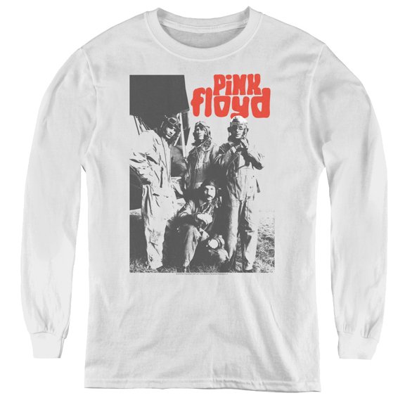 Pink Floyd Point Me At The Sky Youth Long Sleeve T-Shirt Tee White