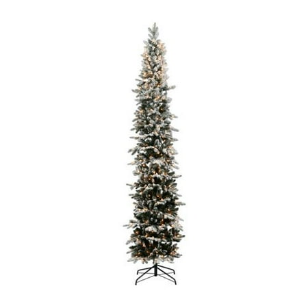 Tannenbaum Flocked Pre Lit Christmas Tree Walmart Com