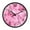 Pink Butterfly Pattern, variant on Voice Activated Clock with Glow Light 12 Inch Large Silent Wall Clock Battery Operated for Home Decor A Flock Of Butterflies