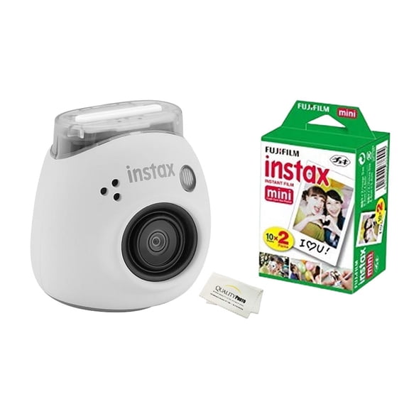 Fujifilm Instax Pal Digital Camera with 20 Fujifilm Prints (Milky White)