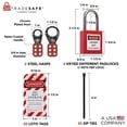 thumbnail image 3 of Kit de etiquetado de bloqueos eléctricos TRADESAFE con cerrojos y cierres, 3 of 8