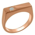 thumbnail image 1 of LBG British Made 9k Rose Gold Natural Opal Mens Band Ring - 33 size options - Size 9.5, 1 of 6