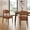 Brown, variant on MOONMISS Dining Chair Set of 2,Upholstered Wooden Dining Chairs with Curved Back,Ribbed Fabric Kitchen Side Chairs,Brown