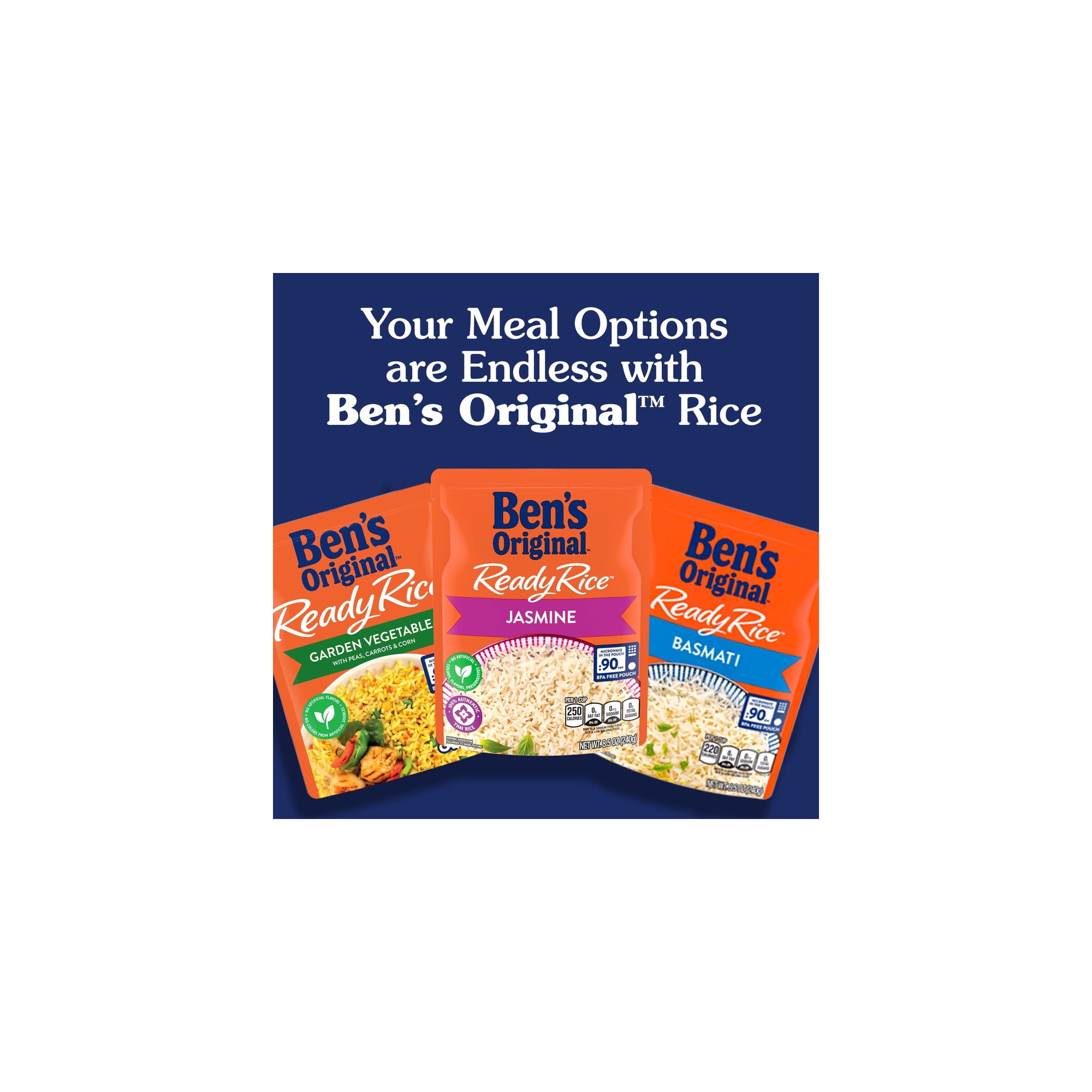 Ben S Original™ Ready Rice™ Whole Grain Medley  Brown & Wild  8.5 Oz. Pouch (Pack of 4)