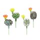 thumbnail image 3 of BRIGHTFUFU 4 cactus artificiales realistas de plástico en miniatura, suculentas, decoración para el hogar y la oficina, cactus artificiales realistas para la casa de tu mascota., 3 of 8