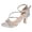 Silver, variant on Women's Platform Heels High Block Sparkly Rhinestone Open Toe Ankle Strap Fashion Dress Pump Sandals Shoes for Party Wedding