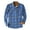 Blue, variant on XMMSWDLA 2022 Clearance Men Tops Plaid Padded Shirts Casual Long Sleeve Button Down Lapel Jackets Slim Fit Winter Warm Tops Blouse