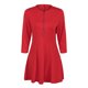 thumbnail image 4 of Mini vestido de mujer sexy, vestido plisado de mujer elegante delgado con cuello en V / rojo Romacci Vestido, 4 of 7
