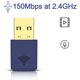 thumbnail image 3 of Adaptador De Tarjeta De Red Inalámbrica, 150 Mbps 2 En 1 De Largo Alcance BT4.0 Rendimiento Estable Adaptador De Red USB Con Chip RTL8723BU Para Altavoces Para Teléfonos, 3 of 7