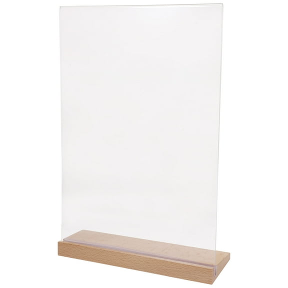 Table Card Reception Label Acrylic Price Display Stand A4 Display Stand