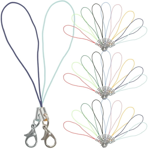 100 Pcs Cell Phone Lariat Charm Straps Mobile Phones Lanyard Keychain Accessories Smartphones Charms Aesthetic