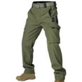 thumbnail image 5 of DODADAWANJ Men's Fleece Lined Cargo Pants with Multi Pockets Active Fit Expandable Waist Sport Pants Big and Tall Workout Pants for Hiking Construction Jogging, 5 of 5