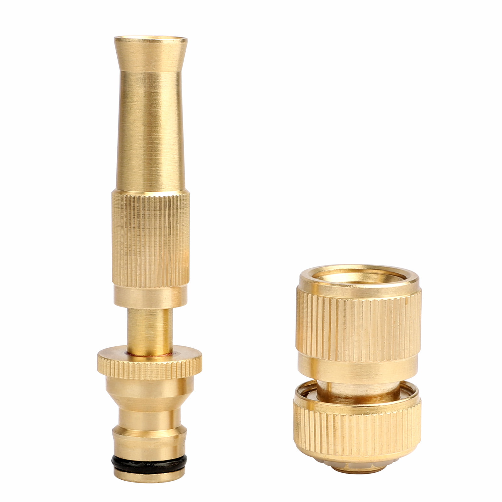 1-3X Solid Brass Garden Nozzle Heavy Duty 4" Adjustable Twist Water Hose Nozzle 