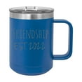 thumbnail image 1 of Friendship Est. 2022 Established Stainless Steel Vacuum Insulated 15 Oz Engraved Double-Walled Travel Coffee Mug with Slider Lid, 1 of 1