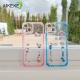thumbnail image 2 of Titular De La Tarjeta Funda Para Teléfono Compatible Con IPhone 14 Plus 13 12 11 Pro Max X Xs XR 8 7 Carcasa De Dibujos Animados Doraemon KT Cat Suave TPU Transparente Con Cartera Cubierta Trasera, 2 of 4
