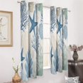 thumbnail image 3 of Summer Beach-1 2pcs Blackout Curtains For Living Room Bedroom Grommet Top Window Set for Left And Right Biparting Open, 3 of 6