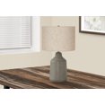 thumbnail image 1 of Monarch Specialties Lighting, 24"h, Table Lamp, Grey Concrete, Beige Shade, Contemporary, 1 of 6