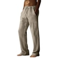 thumbnail image 4 of Men's Cotton Linen Trousers Men's Casual Fashionable Cotton Linen Trousers, 4 of 6