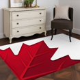 thumbnail image 4 of Canada Maple Leaf Washable Area Rugs 3'x5', Canada Day July 1st Low Pile Throw Living Room Rug Non-Slip Sturdy Edge Binding Carpet for Indoor Entryway Bedside Kitchen, 4 of 9