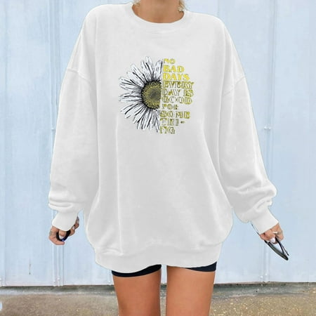 

jsaierl Crewneck Sweatshirt Women Long Sleeve Funny Graphic Pullover Halloween Sweatshirt Crewneck Cute Tops for Women Cute Print Pullover for Teen Girls