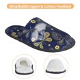 thumbnail image 3 of Fotbe Vintage Golden Butterfly Pantuflas Peludas para Mujer con Estampado, Zapatillas de Peluche, Zapatos de Invierno para Casa, Uso Interior y Exterior-Large, 3 of 8