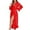 A-Red, variant on Gytharion Long Robe for Women Long Sleeve Lace Bridal Wedding Bathrobe Fashion Sheer Mesh Belted Nightgown Lightweight Cover Up V-Neck Loungewear