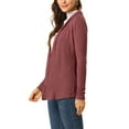 thumbnail image 4 of Allegra K Women's Fall Lightweight Long Sleeves Open Front Cardigan, 4 of 6
