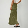 thumbnail image 6 of VBTAPA Maxi Skirts for Women 2025 Summer Cotton Linen Long Skirts Boho Casual Flowy Skirts Drawstring Waist A Line Skirts Army Green XXL, 6 of 8